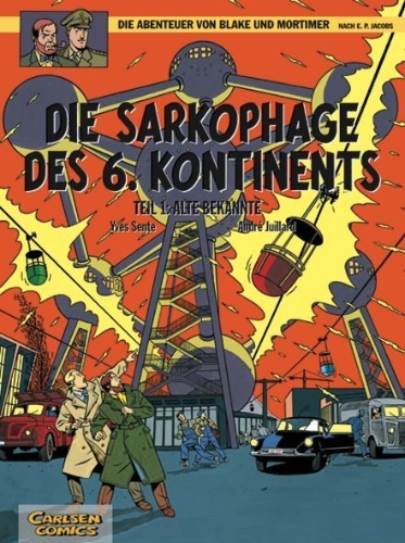 Buchcover und Innenansicht für das Buch: Les Sarcophages du 6e continent - Tome 1