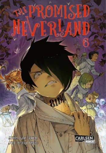 Buchcover und Innenansicht für das Buch: Yakusoku no Neverland