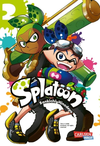 Buchcover und Innenansicht für das Buch: Splatoon