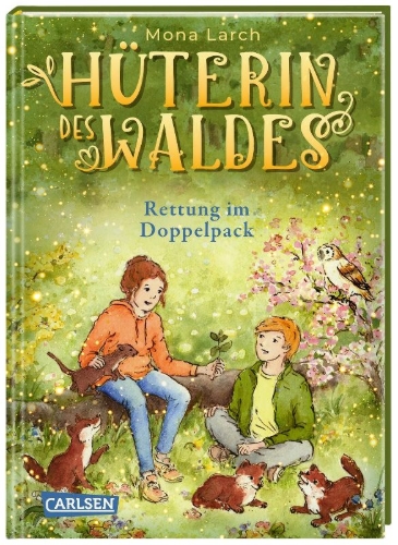 Buchcover und Innenansicht für das Buch: Hüterin des Waldes 5: Rettung im Doppelpack