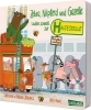Buchcover und Innenansicht für das Buch: Zebra, Nilpferd und Gazelle laufen schnell zur ... Haltestelle!