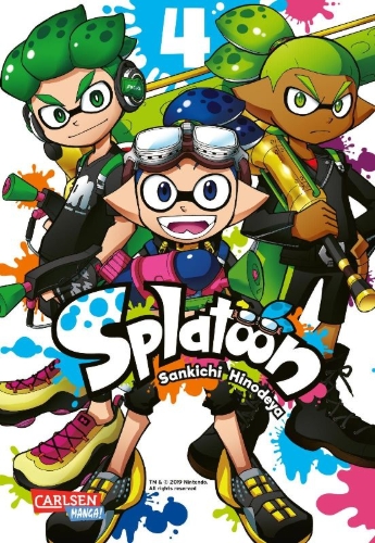 Buchcover und Innenansicht für das Buch: Splatoon