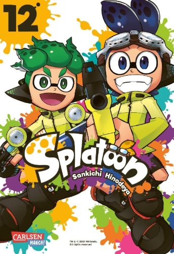 Buchcover und Innenansicht für das Buch: Splatoon