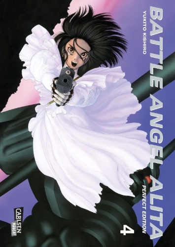 Buchcover und Innenansicht für das Buch: Battle Angel Alita - Perfect Edition 4
