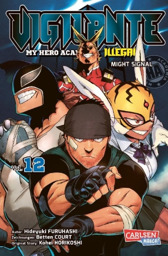 Buchcover und Innenansicht für das Buch: Vigilante: Boku no Hero Academia Illegals