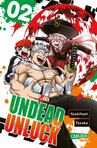Buchcover und Innenansicht für das Buch: Undead Unluck