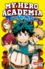 Buchcover und Innenansicht für das Buch: Boku no Hero Academia: Team Up Mission