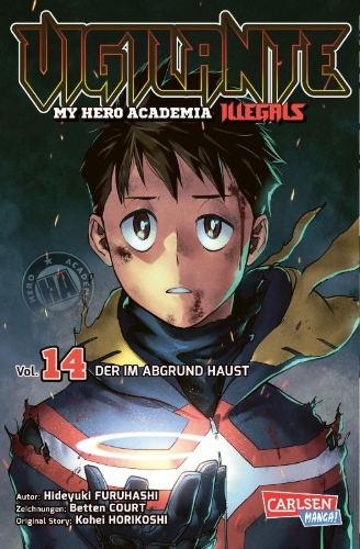 Buchcover und Innenansicht für das Buch: Vigilante: Boku no Hero Academia Illegals