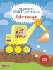 Buchcover und Innenansicht für das Buch: Mein buntes Punkte-Stickerbuch: Fahrzeuge