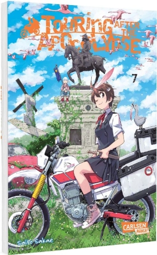 Buchcover und Innenansicht für das Buch: Shuumatsu Touring