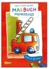 Buchcover und Innenansicht für das Buch: Mein erstes großes Malbuch: Fahrzeuge: Malen ab 3 Jahren