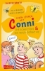 Buchcover und Innenansicht für das Buch: Lesen lernen mit Conni: Doppelband. Enthält die Bände: Conni und die Schultiere / Conni und die Wald-Detektive