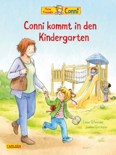 Buchcover und Innenansicht für das Buch: Conni-Bilderbücher: Conni kommt in den Kindergarten (Neuausgabe)