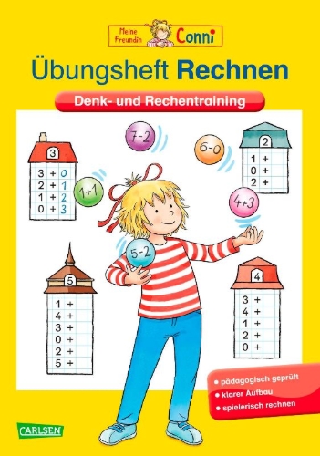 Buchcover und Innenansicht für das Buch: Conni Gelbe Reihe: Übungsheft Rechnen