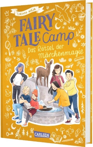 Buchcover und Innenansicht für das Buch: Fairy Tale Camp 4: Das Rätsel der Märchenmagie