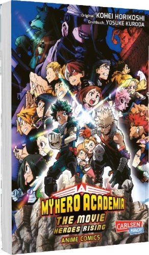 Buchcover und Innenansicht für das Buch: Boku no Hero Academia the Movie: Futari no Hero