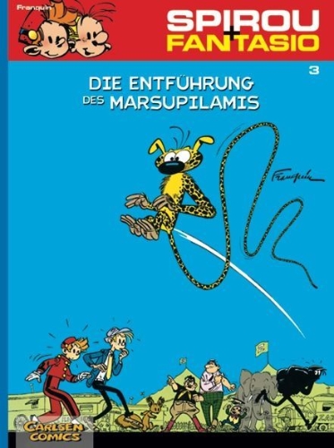 Buchcover und Innenansicht für das Buch: Les Voleurs du marsupilami