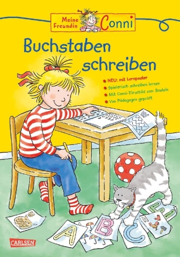 Buchcover und Innenansicht für das Buch: Buchstaben schreiben
