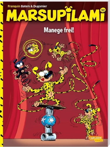 Buchcover und Innenansicht für das Buch: Marsupilami 16: Tous en piste