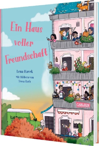 Buchcover und Innenansicht für das Buch: Ein Haus voller Freundschaft