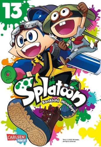 Buchcover und Innenansicht für das Buch: Splatoon