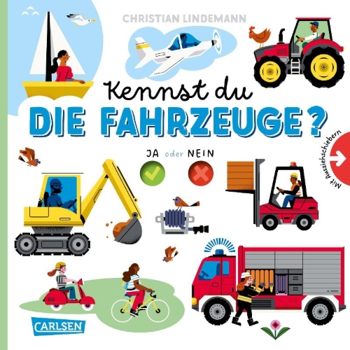 Buchcover und Innenansicht für das Buch: Kennst du die Fahrzeuge?