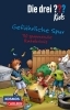 Buchcover und Innenansicht für das Buch: Die drei ??? Kids: Gefährliche Spur. 30 spannende Ratekrimis!