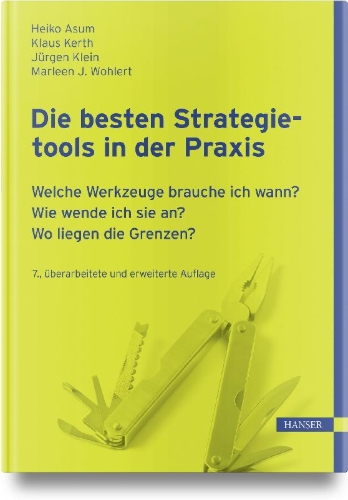 Buchcover und Innenansicht für das Buch: Die besten Strategietools in der Praxis