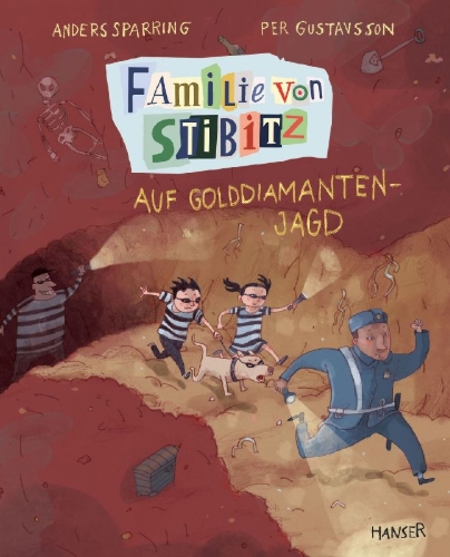 Buchcover und Innenansicht für das Buch: Familjen Knyckertz och Ismans hemlighet