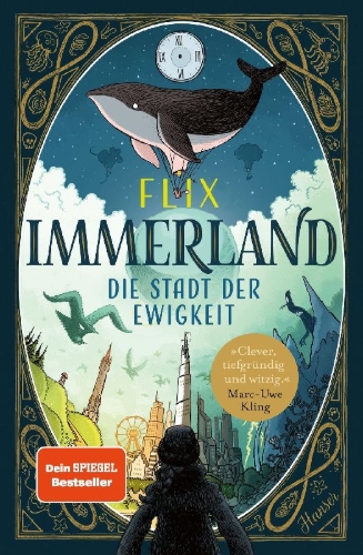 Buchcover und Innenansicht für das Buch: Immerland - Die Stadt der Ewigkeit