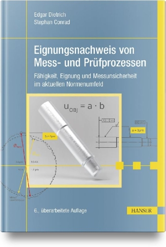 Buchcover und Innenansicht für das Buch: Eignungsnachweis von Mess- und Prüfprozessen