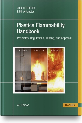 Buchcover und Innenansicht für das Buch: Plastics Flammability Handbook
