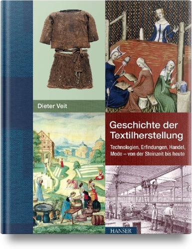 Buchcover und Innenansicht für das Buch: Geschichte der Textilherstellung