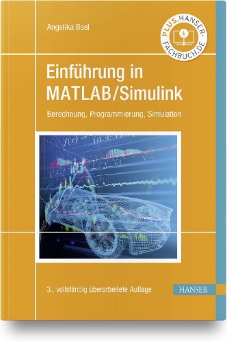 Buchcover und Innenansicht für das Buch: Einführung in MATLAB/Simulink