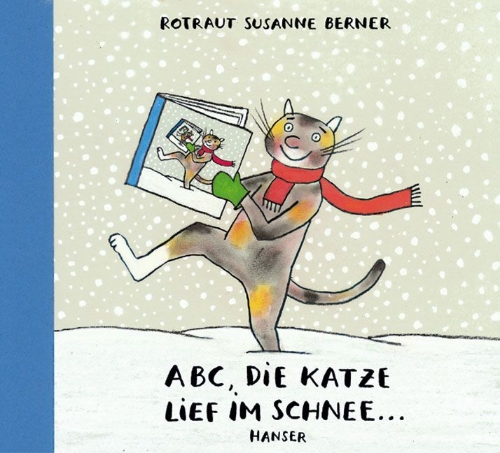 Buchcover und Innenansicht für das Buch: ABC, die Katze lief im Schnee