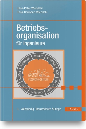Buchcover und Innenansicht für das Buch: Betriebsorganisation für Ingenieure
