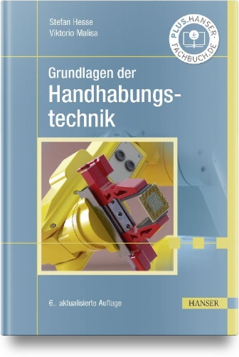 Buchcover und Innenansicht für das Buch: Grundlagen der Handhabungstechnik