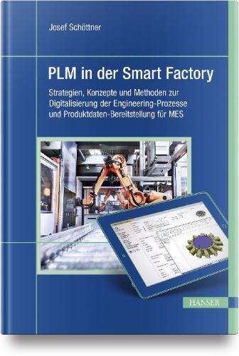 Buchcover und Innenansicht für das Buch: PLM in der Smart Factory