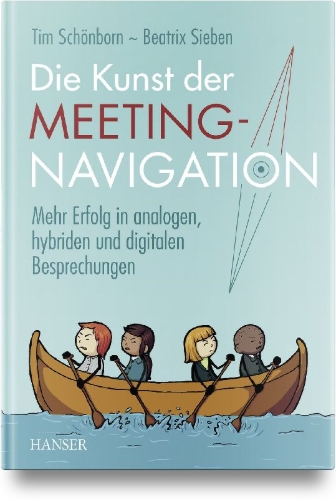 Buchcover und Innenansicht für das Buch: Die Kunst der Meeting-Navigation