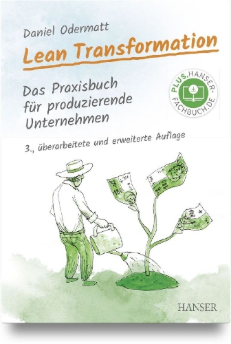 Buchcover und Innenansicht für das Buch: Lean Transformation
