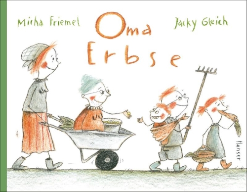 Buchcover und Innenansicht für das Buch: Oma Erbse