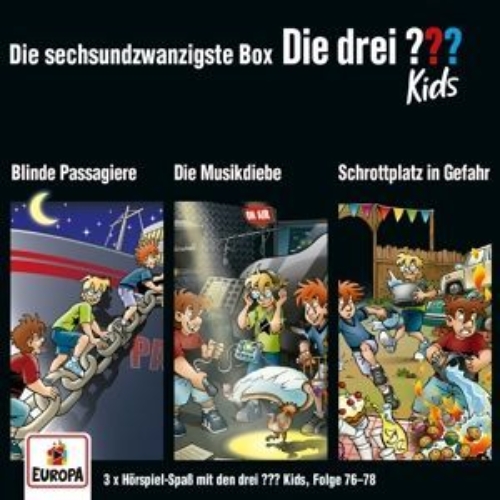 Buchcover und Innenansicht für das Buch: Die drei ??? Kids 3er Box - Folgen 76-78 (3 Audio-CDs)