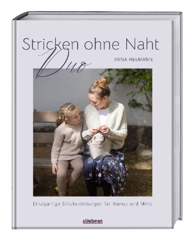Buchcover und Innenansicht für das Buch: Stricken ohne Naht Duo