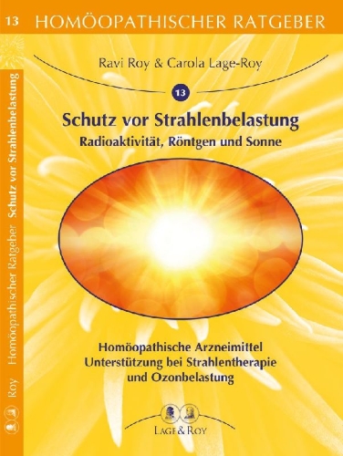 Buchcover und Innenansicht für das Buch: Schutz vor Strahlenbelastung, Radioaktivität, Röntgen, Sonne
