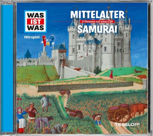 Buchcover und Innenansicht für das Buch: Was ist was Hörspiel-CD: Mittelalter/ Samurai