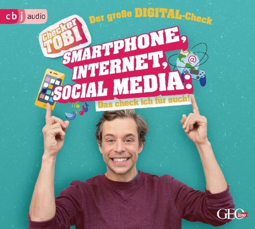 Buchcover und Innenansicht für das Buch: Checker Tobi - Der große Digital-Check: Smartphone, Internet, Social Media - Das check ich für euch!