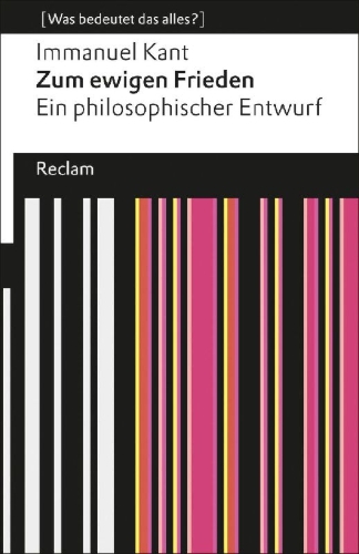 Buchcover und Innenansicht für das Buch: Zum ewigen Frieden