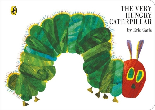 Buchcover und Innenansicht für das Buch: The Very Hungry Caterpillar