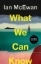 Buchcover und Innenansicht für das Buch: What We Can Know