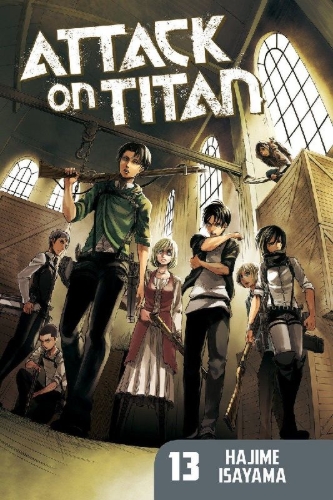 Buchcover und Innenansicht für das Buch: Attack on Titan 13